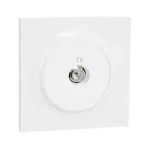 Prise tv blanc complet - Schneider Odace Prise tv blanc complet - Schneider Odace