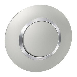 Interrupteur ou va et vient dooxie 10a x 250v livrée avec plaque ronde alu avec bague effet chrome Interrupteur ou va et vient dooxie 10a x 250v livrée avec plaque ronde alu avec bague effet chrome